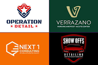 create luxury auto detailing, car wash and automotive logo