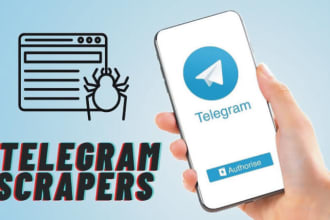 give telegram data extractor service for marketing