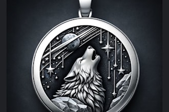 custom 3d sculpting jewelry design in zbrush
