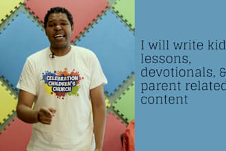 write lessons for childrens church camp programs and parent focused posts