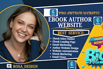 design best author website ebook website ebook landing page author interview