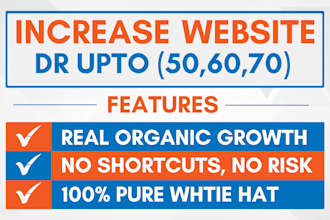 increase ahrefs DR 70 with real authority backlinks