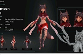 do custom 3d modeling, rigging, texturing in blender