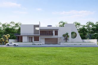 do realistic 3d architectural rendering for interior, exterior and walkthrough
