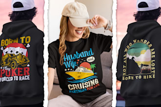 craft bold custom visuals for t shirts, hoodies, merch, and apparel design