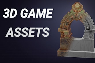 create optimized 3d game assets, props, and asset packs