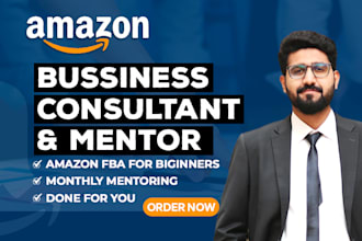 be your amazon fba consultant, coach, and mentor for private label