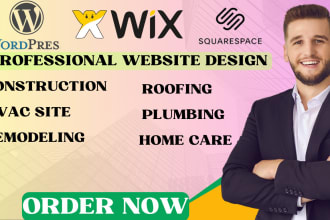 design remodelling construction roofing, hvac, solar, plumbing home care website