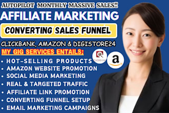 promote clickbank affiliate marketing sales funnel amazon affiliate website