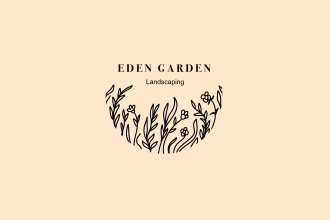 do modern feminine boho and botanical hand drawn logo design