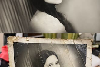 restore  and enhance old or damaged photos