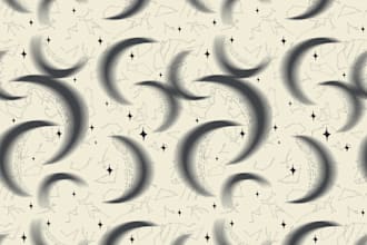 create seamless pattern design and fabric print