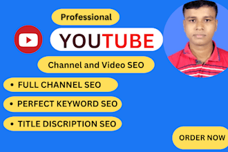 do the best youtube channel optimization and video SEO