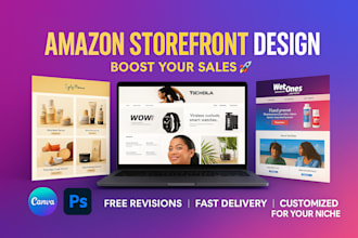 create amazon storefront design, amazon ebc design, amazon storefront