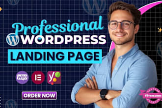 design a responsive clone landing page using elementor pro revamp landing page