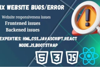 fix bugs and errors on your website and debugging expert