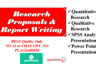 do research proposal, report, quantitative and qualitative research methodology