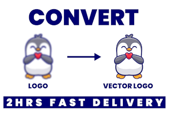 redraw logo to vector, convert image to vector, vectorize image, vector tracing