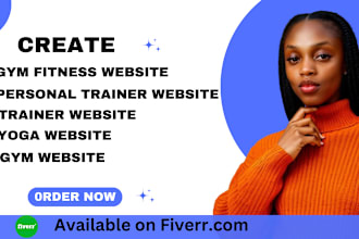 create gym fitness personal trainer coaching fitness coach yoga website