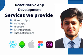 develop android and ios app using react native