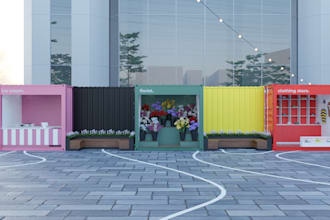 design eye catching shipping container cafes, food outlets, and pop up stores