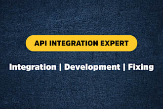 do API integration, development and fixing