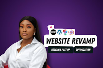 revamp, redesign and optimize your wix website