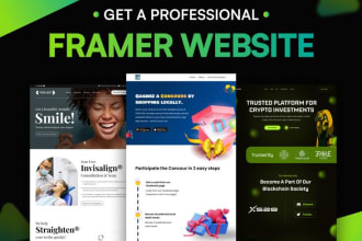 build or redesign responsive framer website