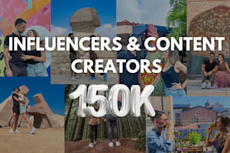be your instagram content creator and influencer 150k