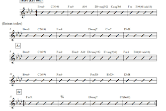 make a chord chart so you can play the song you want to play