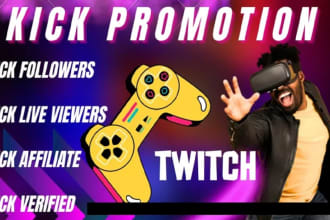 do organic twitch channel promotion , for active followers and live viewers