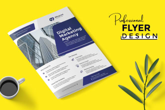 do an awesome professional business flyer or brochure design