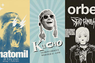 design a punk style collage flyer