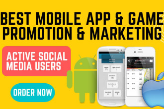 do your mobile app marketing andriod ios app promotion