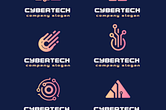 do modern technology,crypto,cyber security,software business logo design