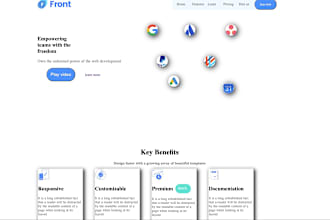 use html, css, desktop, mobile responsive, landing page