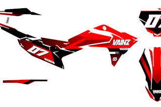 make unique custom decal graphics for pit bikes