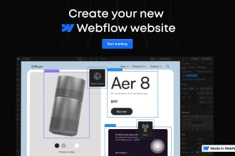 design and develop an high quality website on webflow UX UI