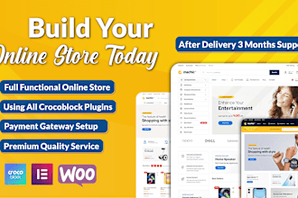 design ecommerce online store with woocommerce crocoblock