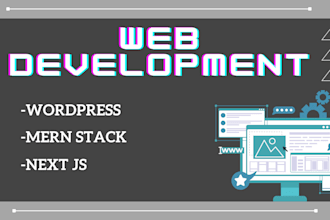 do website development using wordpress, mern stack, next js
