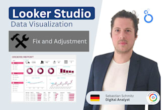 fix and adjustment your looker studio data studio dashboard report