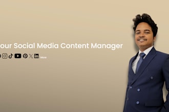 be your social media content marketing manager