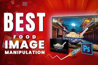 edit, retouch and manipulate food images