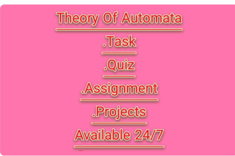 do theory of automata and computation task and project