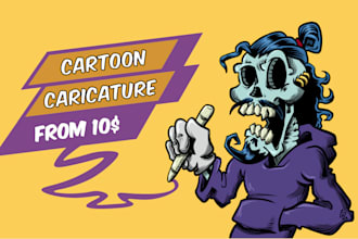 make your cartoon caricature for avatar, presents, emotes, etc in my own style