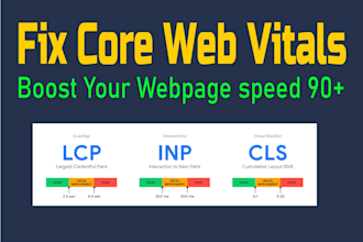 fix core web vitals optimize wordpress website speed, improve 25percent traffic