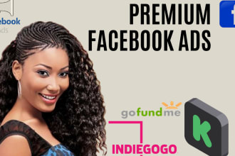 run crowdfunding  facebook ads for kickstarter  indiegogo campaign