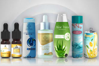 do cosmetic, skincare, cbd logo luxury hair product label and packaging design