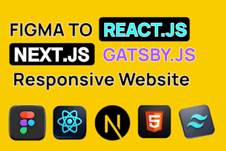 convert figma to next js, figma to gatsby js with tailwind