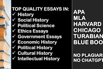 expertly write your history and government essays